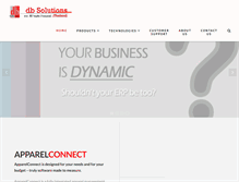 Tablet Screenshot of dbsolutionsthailand.com